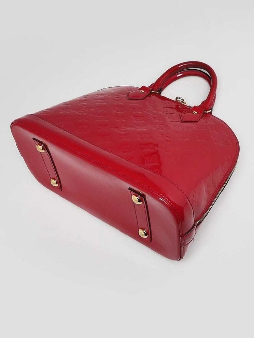 Louis Vuitton Rose Indian Monogram Vernis Alma PM Bag - Picture 3 of 12